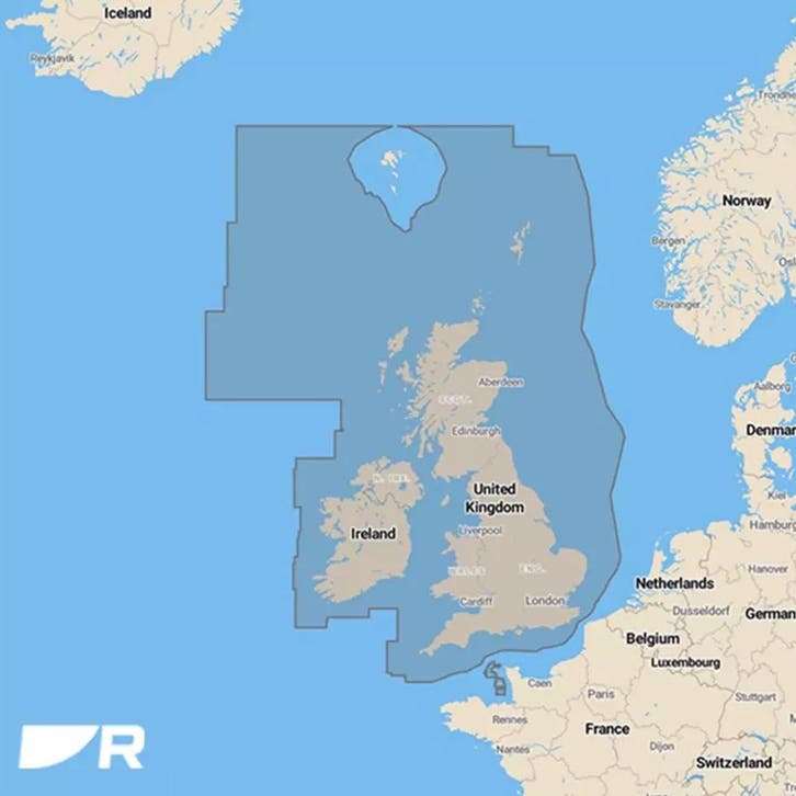 Raymarine LightHouse Waterkaart Groot-Brittanië en Ierland, Watersport en Boten, Navigatiemiddelen en Scheepselektronica, Nieuw
