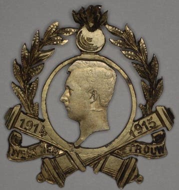 België - World War I - Albert I - 50 Centimes Trench Art /
