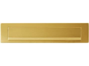 Tochtwering brievenbus+klep - Met Borstel - Aluminium - 34 x, Verzenden, Nieuw