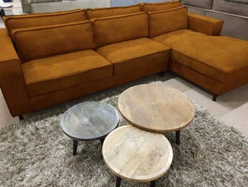 Loungebank Ilpendam - loungebanken - Goud, Nieuw, Stof