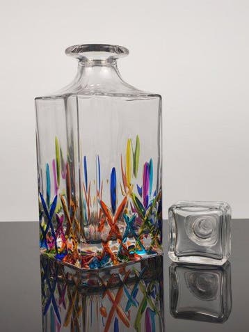 SECOLOVENTESIMO - Fles - Kristal, Emaille - Arlequin zonder