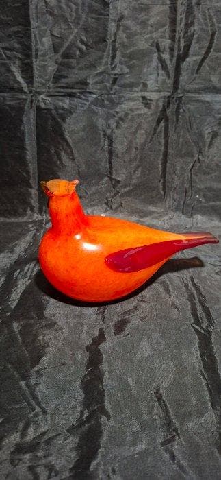 Iittala - Beeldje - Red Cardinal - Glas, Antiek en Kunst, Antiek | Glas en Kristal