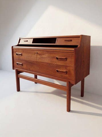 Vinde Mobelfabrik - Arne Wahl Iversen - Secrétaire - Teak, Antiek en Kunst, Kunst | Designobjecten