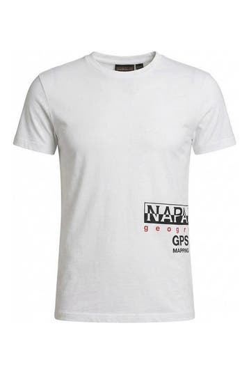 Napapijri T-shirt Jongens in maat 116 Wit, Kinderen en Baby's, Verzenden, Zo goed als nieuw, Napapijri, Jongen of Meisje