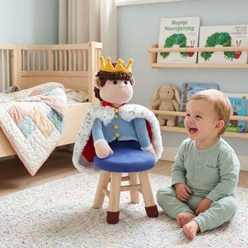 Koning Stephan en Koningin Maaike uit Peuterstoel Haken -, Ophalen of Verzenden, Nieuw