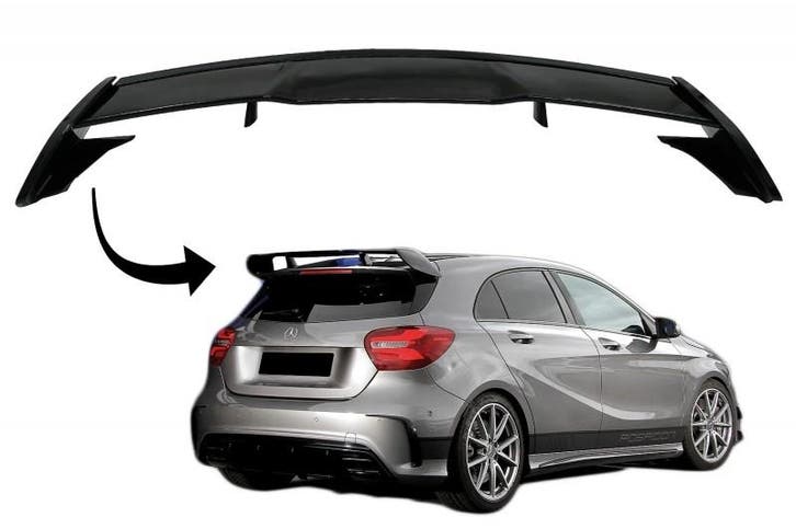 DakSpoiler Mercedes W176 A45 look Piano Black, Auto-onderdelen, Overige Auto-onderdelen, Ophalen of Verzenden