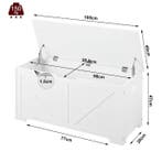 Speelgoedbank 76L met Opbergruimte – Zitbank 100×47×40 cm, Verzenden, Nieuw