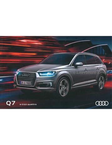 2016 AUDI Q7 E-TRON BROCHURE NEDERLANDS, Nieuw, Audi, Author