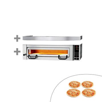 GGM Gastro | Elektrische pizzaoven Power - (chamottebodem) -, Onderbouw afzuigkap, Verzenden, Nieuw, Motor