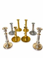 Lot de 8 bougeoirs anciens - Taperstick (kleine blaker met, Antiek en Kunst