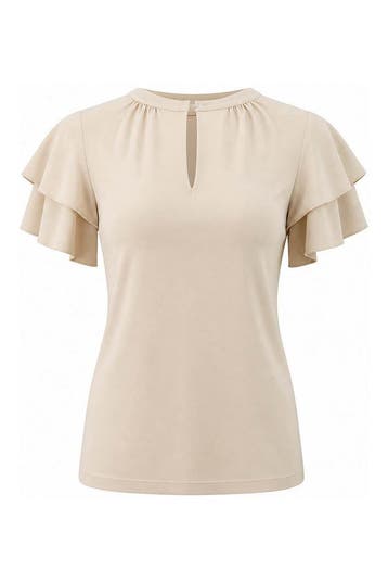 G-maxx Top in maat XS Beige, Kleding | Dames, Truien en Vesten, G-maxx, Verzenden, Zo goed als nieuw, Beige