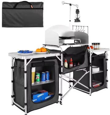 Camping Keukentafel Opvouwbaar – Licht &amp; Met Opberging, Verzenden, Nieuw