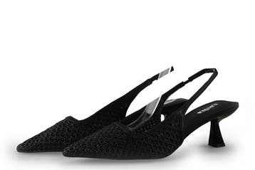 Sacha Slingbacks in maat 38 Zwart, Kleding | Dames, Schoenen, Verzenden, Zwart, Zo goed als nieuw, Sacha