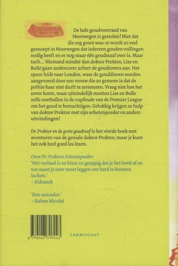 Dr. Proktor en de grote goudroof / Doktor Proktor / 4, Boeken, Kinderboeken | Jeugd | 10 tot 12 jaar, Verzenden, Zo goed als nieuw