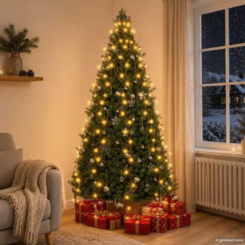 vidaXL Kerstboomverlichting met 210 LEDs net 210 cm, Verzenden, Nieuw, Kunststof