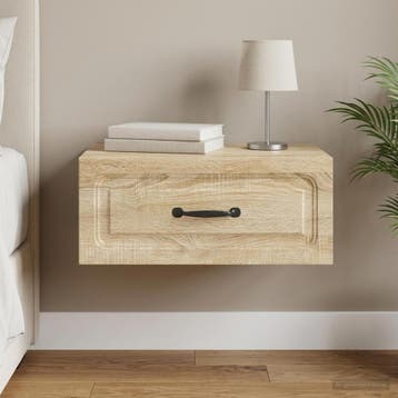 vidaXL Wandbeugel Bedkast Sonoma Eiken 49 x 34,5 x 20 cm, Minder dan 45 cm, Verzenden, Nieuw, Minder dan 55 cm