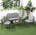 Tuinset - 4 persoons - Loungeset - 2 Tuinstoelen - Tuinbank, Tuin en Terras, Tuinsets en Loungesets, Verzenden, Zo goed als nieuw
