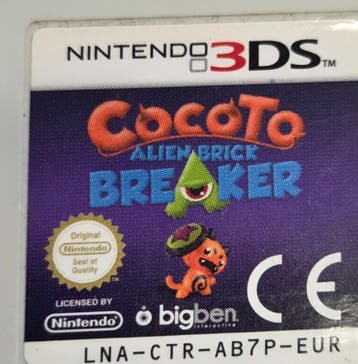 Cocoto Alien Brick Braker losse cassette (Nintendo DS, Ophalen of Verzenden, Zo goed als nieuw