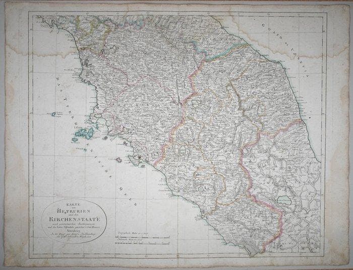 Italië - Centraal-Italië; Schneider & Weigel - Karte von, Boeken, Atlassen en Landkaarten
