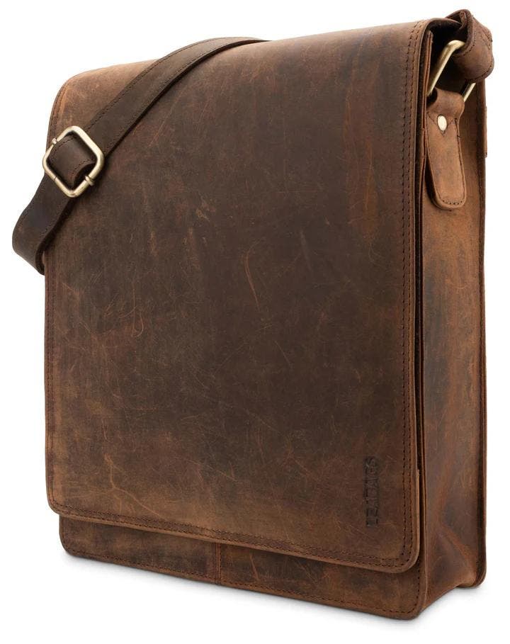 Schoudertas LEABAG model Londen Bruin, Sieraden, Tassen en Uiterlijk, Tassen | Schoudertassen, Ophalen of Verzenden