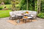 GI Allasio lounge-dining hoekset (6-delig) - Carbon, Verzenden, Nieuw, Wicker, Loungeset