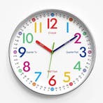 Cartoon Kinder Wandklok Stil Quartz Educatief 30 cm, Verzenden, Nieuw