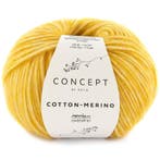 Katia Concept Cotton-Merino - 135 okergeel - Katoen/Merino, Ophalen of Verzenden, Nieuw