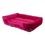 Dierenmand XL borduurwerk fuchsia roze 100x70x22cm, Verzenden, Nieuw