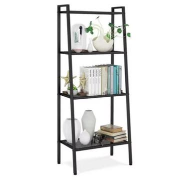 4-Lagen Ladderkast – Zwart Metaal – Vintage Stellingrek, Huis en Inrichting, Kasten | Stellingkasten, Verzenden, Nieuw