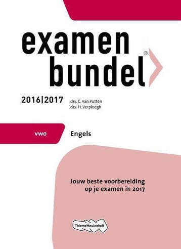 Examenbundel vwo Engels 2016/2017 - van Putten, Verzenden, Gelezen