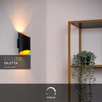 Lucide DILETTA wandlamp 1xG9 - Zwart, Huis en Inrichting, Lampen | Wandlampen, Ophalen of Verzenden, Zo goed als nieuw