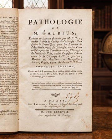 Hieronymus David Gaubius - Pathologie de M. Gaubius - 1788