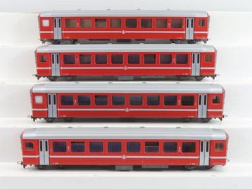 Bemo H0m - o.a. 3071 501/3271 504 - Modeltrein personenwagen, Nieuw