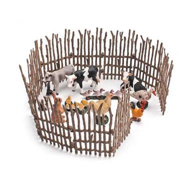 Set van 10 Miniatuur Boerderij Hekken voor Modelbouw, Verzenden
