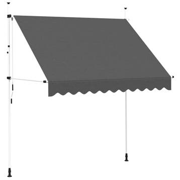 Luifel 250cm antraciet - Retourdeal, Overige typen, Ophalen of Verzenden, Zo goed als nieuw, 250 cm tot 450 cm