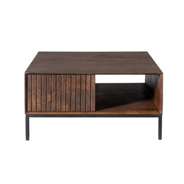Salontafel Madison Brown | 80 cm | Vierkant | Starfurn, Ophalen of Verzenden, Nieuw