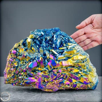 Spectakel van het Licht: Aura-Amethyst Druse in