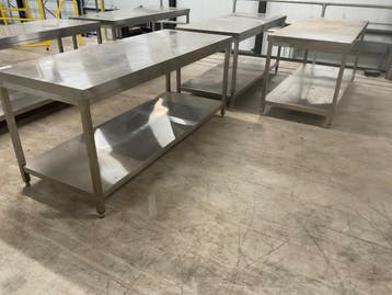 Online veiling: GGM Gastro RVS werktafel (3x), Nieuw