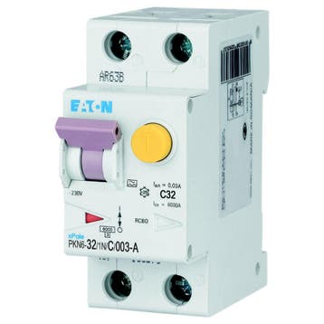 Eaton aardlekautomaat / 32A, 30mA, C-kar, 1P+N /, Ophalen of Verzenden, Nieuw, Groepenkast