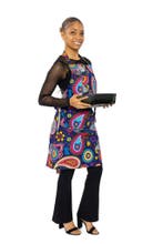 Schort met Afrikaanse print  - Blauw Roze Paisley, Ophalen of Verzenden, Nieuw