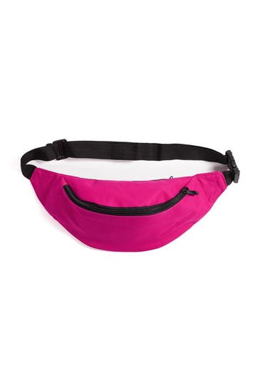 KIMU® Heuptas Roze Fanny Pack Twee Vakken Zwarte Band Tas Sc, Ophalen of Verzenden, Nieuw, Overige typen