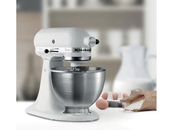 Kitchenaid 5K45SSEWH - Keukenmachine 4,3 L - 10 snelheden -, Verzenden, Zo goed als nieuw