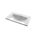 Wastafelblad Sapho Maria Rechthoek 75.5x46 cm Marmer Wit, Ophalen of Verzenden, Nieuw