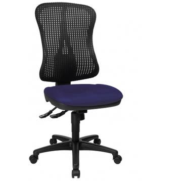 Bureaustoel | Stof | Blauw/Zwart | Ergonomisch, Verzenden, Nieuw