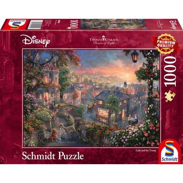 Disney Dreams Puzzel Lady en de Vagebond (1000 stukken), Verzamelen, Disney, Ophalen of Verzenden, Nieuw