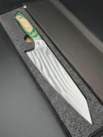 Keukenmes - Japanse stijl. Handgemaakt keukenmes.