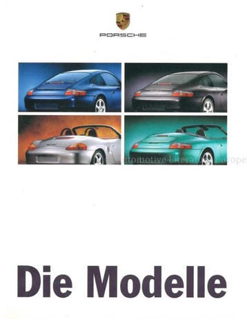1999 PORSCHE PROGRAMMA BROCHURE DUITS, Nieuw, Porsche, Author