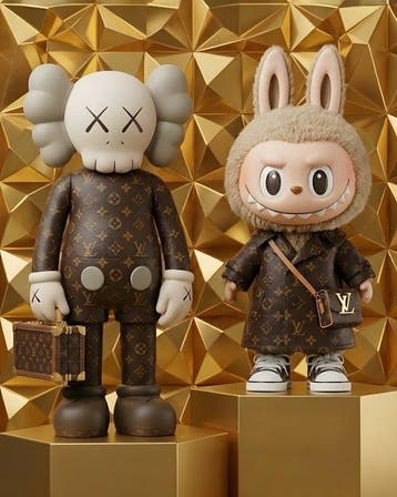 AT9 - [Canvas L] Kaws x Labubu - LV Outfit