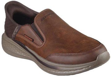 Skechers Slade - Cooper Heren Instappers - Bruin Maat 45, Verzenden, Nieuw