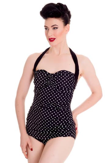 Hell Bunny, Polkadot Bathingsuit in small., Kleding | Dames, Verzenden, Nieuw